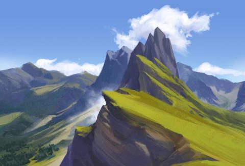 Chiaku - 電腦繪圖-風景速寫