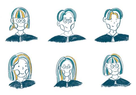 3Q平面設計 - 簡單插畫