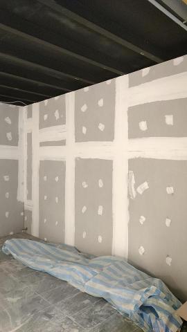 銓興油漆工程行 - 矽酸鈣板隔間 補AB膠批土