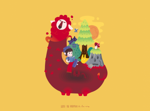 Final.05 早睡晚起 視覺設計 - 插圖風格範例01