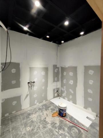 銓興油漆工程行 - 矽酸鈣板 AB膠補土研磨施工