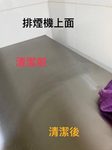 敏的清潔工作坊 - 油煙機頂部也不忘清潔