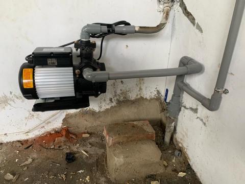 彭育棋 - 抽水馬達換裝及水管管路整理