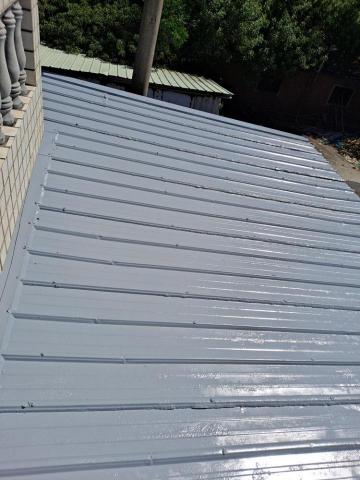 祥輝油漆防水工程行 - 鐵皮浪版除鏽隔熱油漆完工照