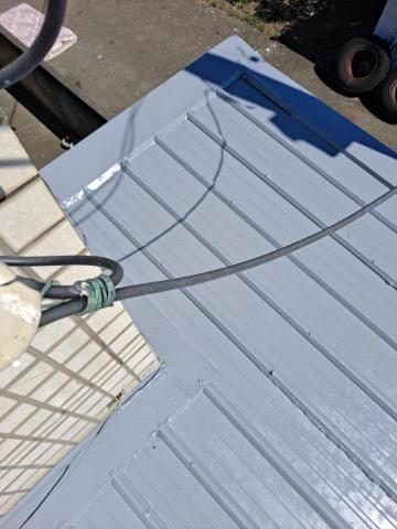 祥輝油漆防水工程行 - 鐵皮浪版除鏽隔熱完工照