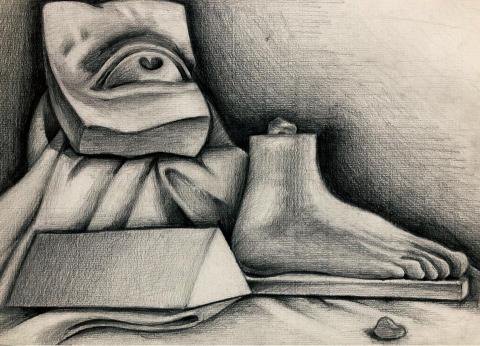 一張紙 ⦂ 平面設計|各類文字服務 - 素描作品1 一張紙 ⦂ 平面設計|各類文字服務 - 素描作品1