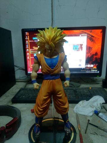 Ngasawa Lin - 1/7超級賽亞人3不可動人形修理過程2（完成）