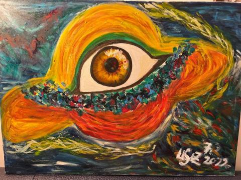 Sabrina’s  - I’m my own universe 
Oil on canvas 50cm*70cm