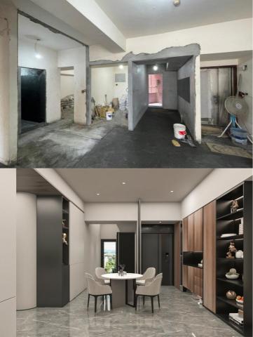 寒居設計 - 民權路室內設計 客廳3D