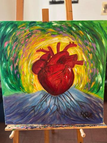 Sabrina’s  - Heart connection oil on canvas
60cm*60cm