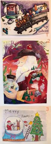 TONG TONG❤️STUDIO ART🎨 - 插畫聖誕比賽海報 2號(亞克力)