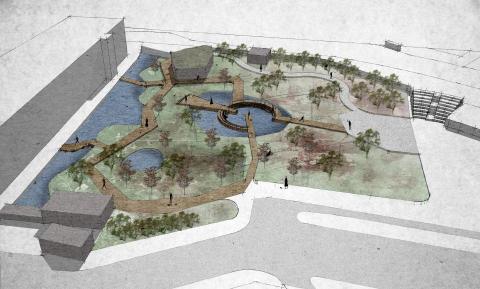 Yichen  - 濕地公園鳥瞰圖