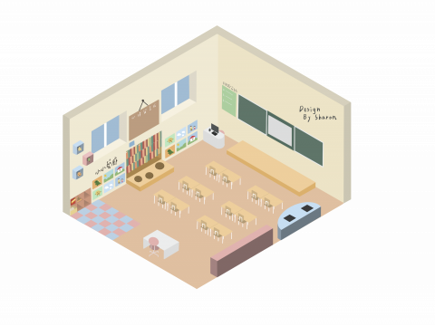 Sharon - 手繪空間模擬圖