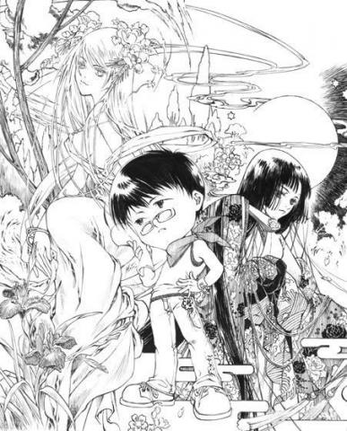 Ling &bull; 凌 - 還有在參加ACG社團時候畫的稿子，主題記得是《一生一定要去的國家》；以日本漫畫迷跟新藝術繆夏粉的我來說，當然是日本跟德國囉～

#illustration #ink #沾水筆 #線画