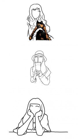 Okie  - 簡單人物線條圖