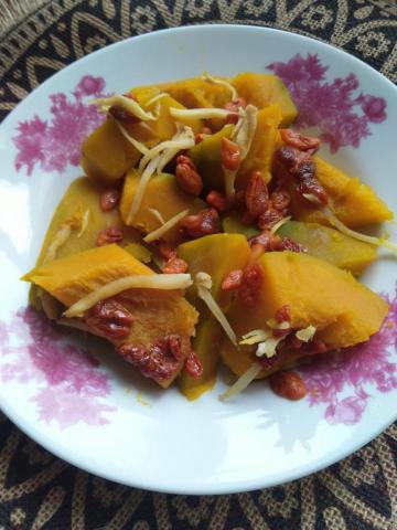 Sophie廚坊 - 枸杞薑絲蒸南瓜