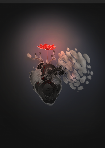 巴力西卜 - 地球與心臟 logo設計