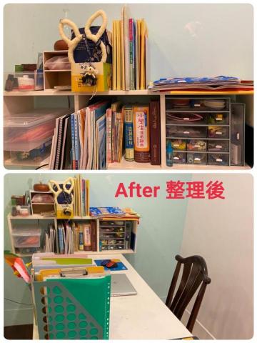 9959958來我家收納 - 收納後桌面使用空間更多，書本、小物也有更好擺放空間
