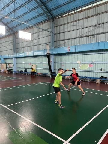 彭麒元 - 雙打輪轉跑位練習