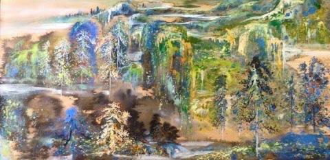 石志明 - 岩彩創作，泰國世界華人日報頭條新聞刊登報導