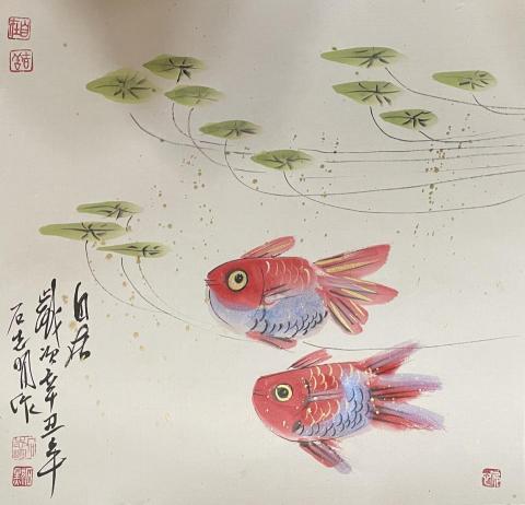 石志明 - 彩墨畫初級班上課示範