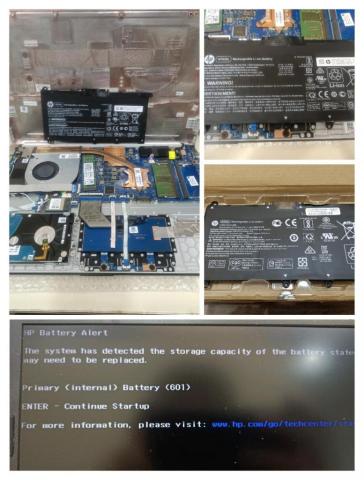 銘成資訊 - 2022/08/10更換HP筆電電池
