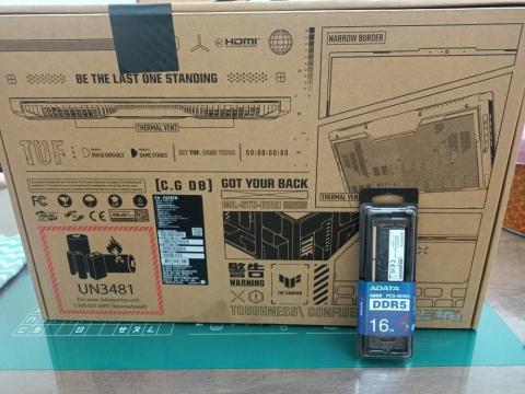 銘成資訊 - 2022/07/28採購17吋電競筆電+升級16G記憶體