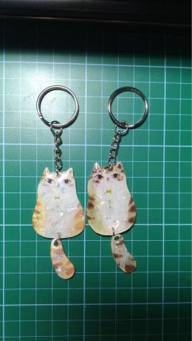 張毓庭 - 熱縮片貓咪吊飾