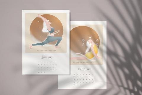 陳力瑜 - 瑜珈月曆