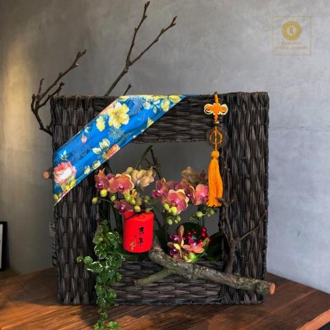 里甌丹特 花藝訂製 Riodante Floral - 蘭花組合-框景設計