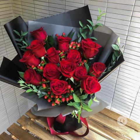 里甌丹特 花藝訂製 Riodante Floral - 傳情花束-厄瓜多進口紅玫瑰