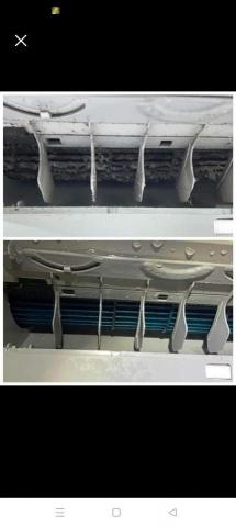 鴻展冷氣工程 - 清洗前跟清洗後