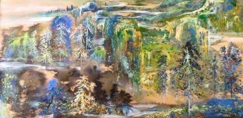 石默美術研究室 - 岩彩畫