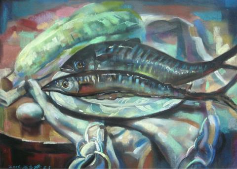 石默美術研究室 - 粉彩畫上課示範