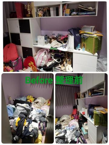 9959958來我家收納 - 衣物、物品毫無邏輯堆疊放置
