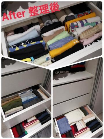 9959958來我家收納 - 衣櫃抽屜依業主需求分類擺放，讓拿取衣物更輕鬆容易！