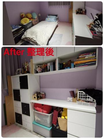 9959958來我家收納 - 桌面騰出使用空間，桌下收納箱重新擺放讓物品更整齊好拿取