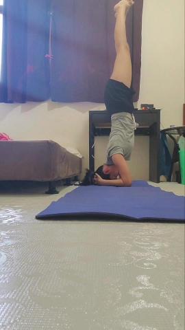 周周-線上瑜珈課 - 頭倒立