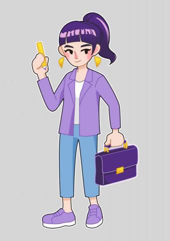 馬不講話 maia 插畫 - Ｑ版人物插畫 