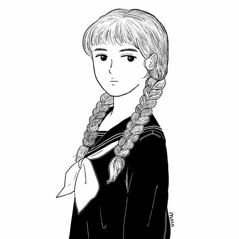 馬不講話 maia 插畫 - 日系漫畫人物