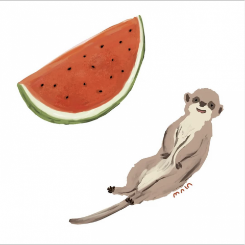 馬不講話 maia 插畫 - 可愛動物插畫