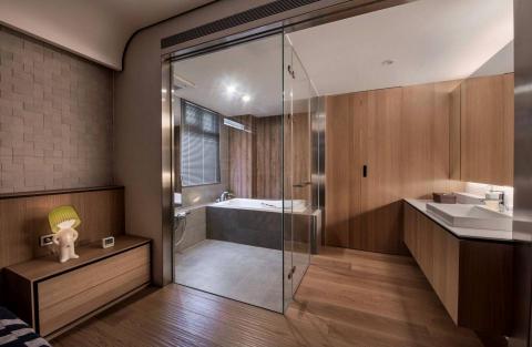 京晉設計有限公司 - 華廈專用住宅主臥浴室設計。