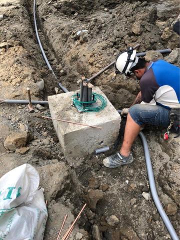 君聖水電工程 - 路燈基座安裝配管