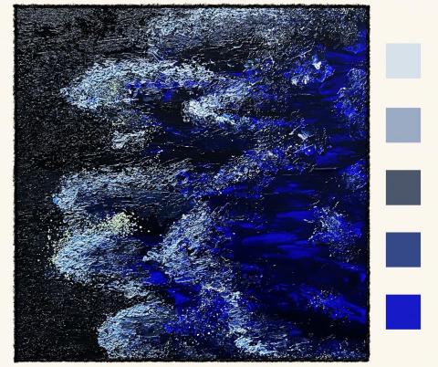 SIRIUS - 丙烯半立體畫-藍眼淚