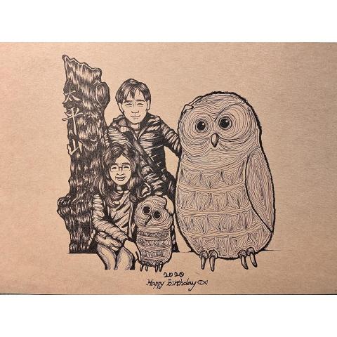 咪吉Miji -  【卡片】純手繪客製人像卡片
使用工具:代針筆。 咪吉Miji -  【卡片】純手繪客製人像卡片
使用工具:代針筆。