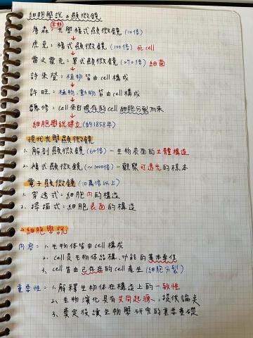 林語珊 - 生物部分筆記