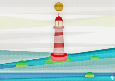 CHEWING DESIGN 咀嚼設計 - 簡易小插圖設計範例
作品「燈塔」