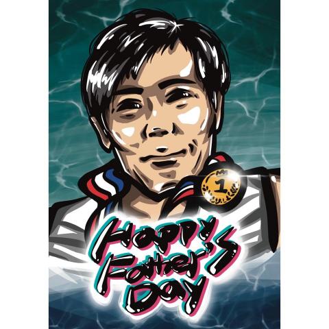 咪吉Miji - 【卡片】父親節客製人像繪圖/美式塗鴉風格 咪吉Miji - 【卡片】父親節客製人像繪圖/美式塗鴉風格