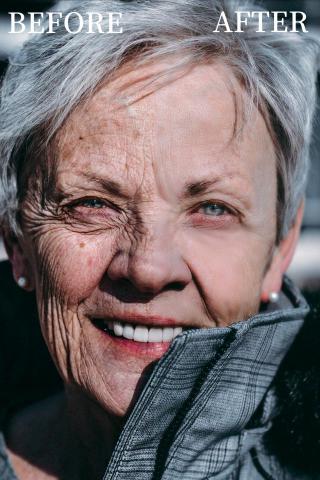 Li - 人物形象照美化－後製修圖
去皺紋、調整膚色