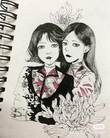 okbon art - 插畫 針筆